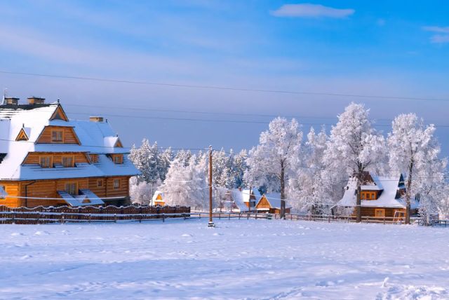 העיירה Chocholow (צ׳וצ׳ולו) ליד זאקופנה credit to getyourguide.com