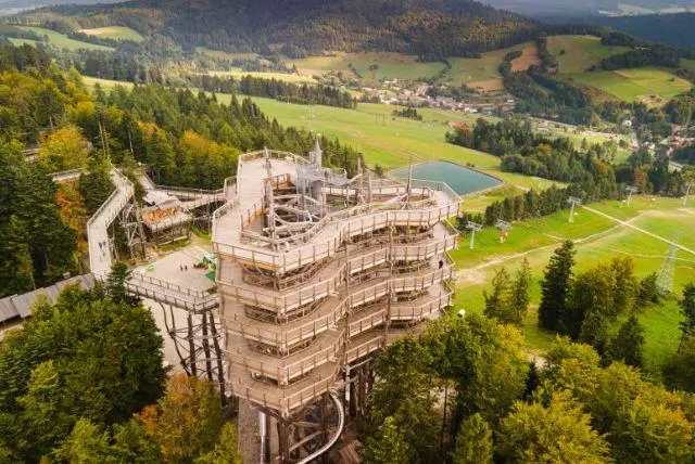 מזאקופנה אל Bachledka Treetop Walk ואגם Štrbské Pleso בסלובקיה