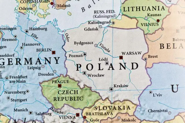 זקופנה מפה - התמצאות במרחב של העיירה זאקופנה